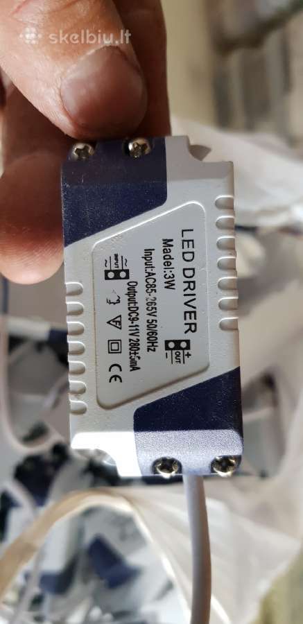 LED driveriai 220v- 12v 3w - nuotraukos Nr. 2