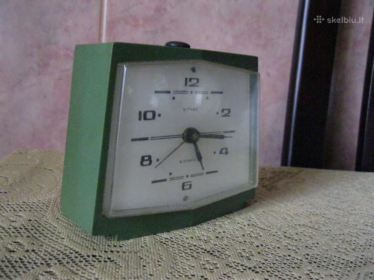CCCP Laikrodis Zadinuvas–budilnikas. Veikia, Retas - nuotraukos Nr. 8