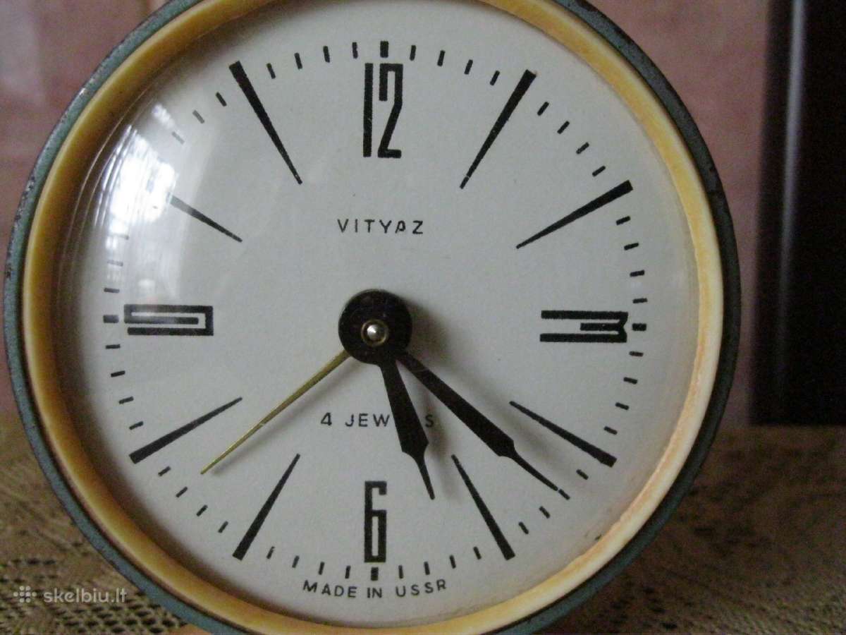 CCCP Laikrodis Zadinuvas – Budilnikas. Veikia . - nuotraukos Nr. 3