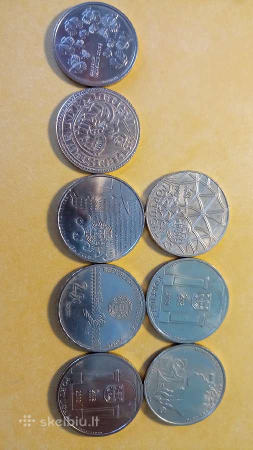 Portugaliskos 2,5 ir 1,5 euro - nuotraukos Nr. 3