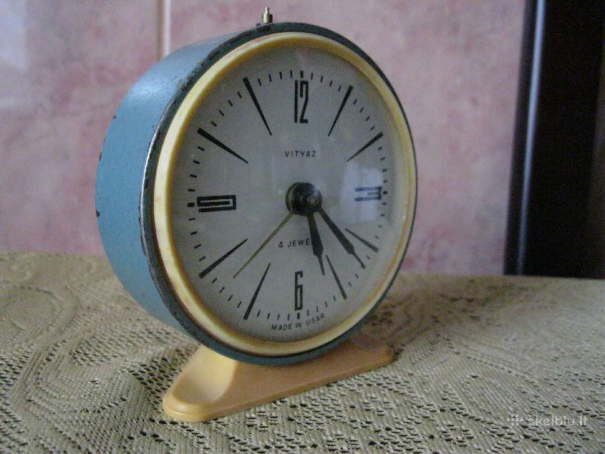 CCCP Laikrodis Zadinuvas – Budilnikas. Veikia . - nuotraukos Nr. 7