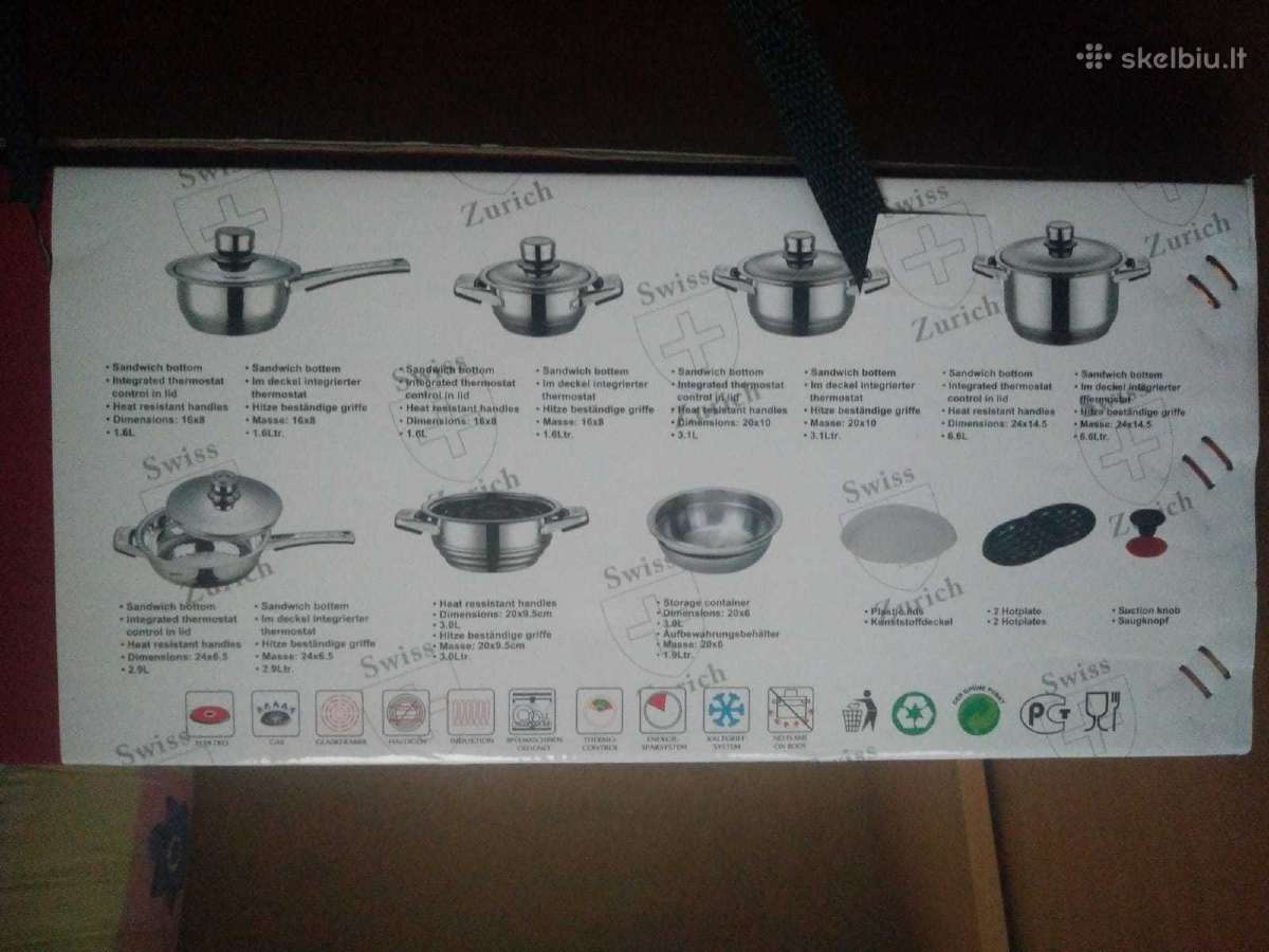 Puodas su ilga rankena ir puodas tradicinis 1,6 l. - nuotraukos Nr. 10