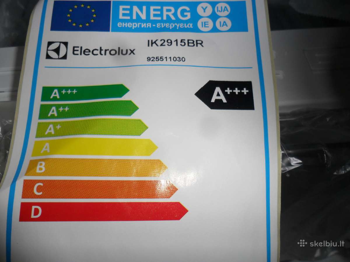 Imontuojamas Saldytuvas Electrolux A++ + - nuotraukos Nr. 4