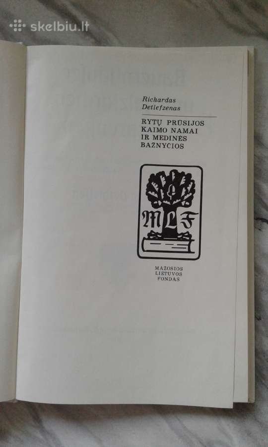 R. Detlefzenas .Rytų Prūsijos -architektura 1995m. - nuotraukos Nr. 2