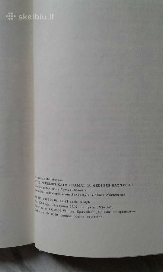 R. Detlefzenas .Rytų Prūsijos -architektura 1995m. - nuotraukos Nr. 7