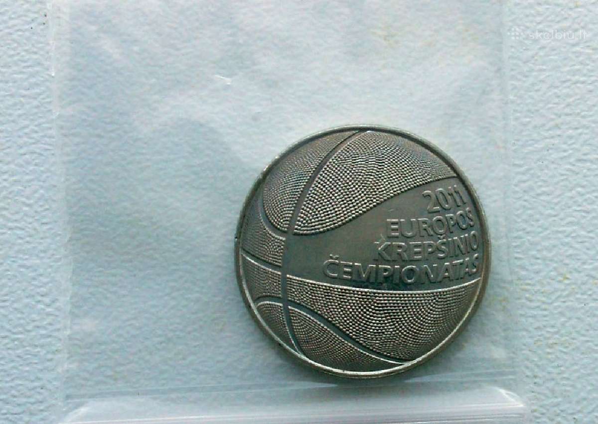 1 litas 2011m Unc iš bankinio ritinėlio - nuotraukos Nr. 2