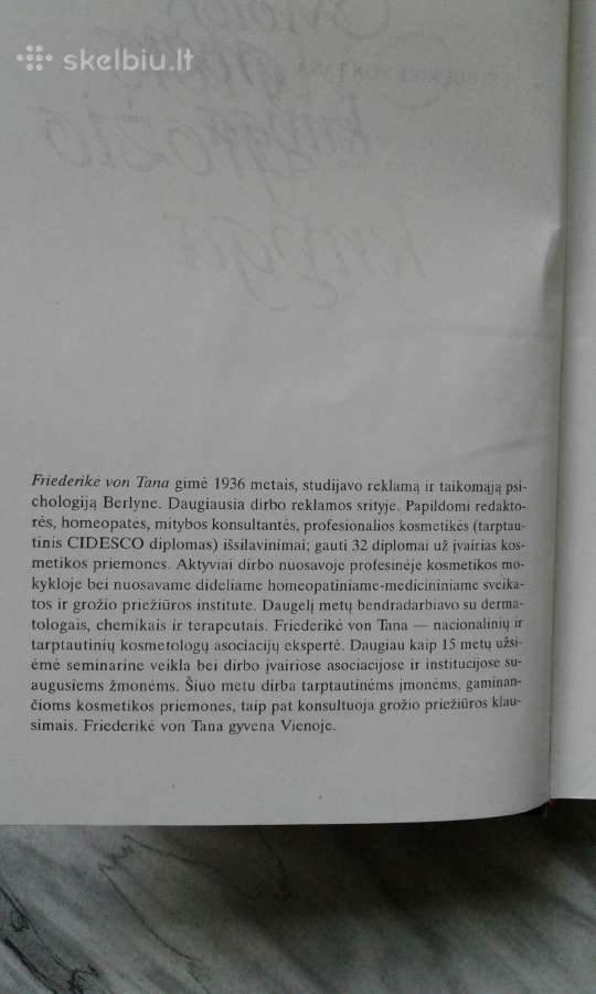F.von Tana Moters grožio knyga 1997 m.
