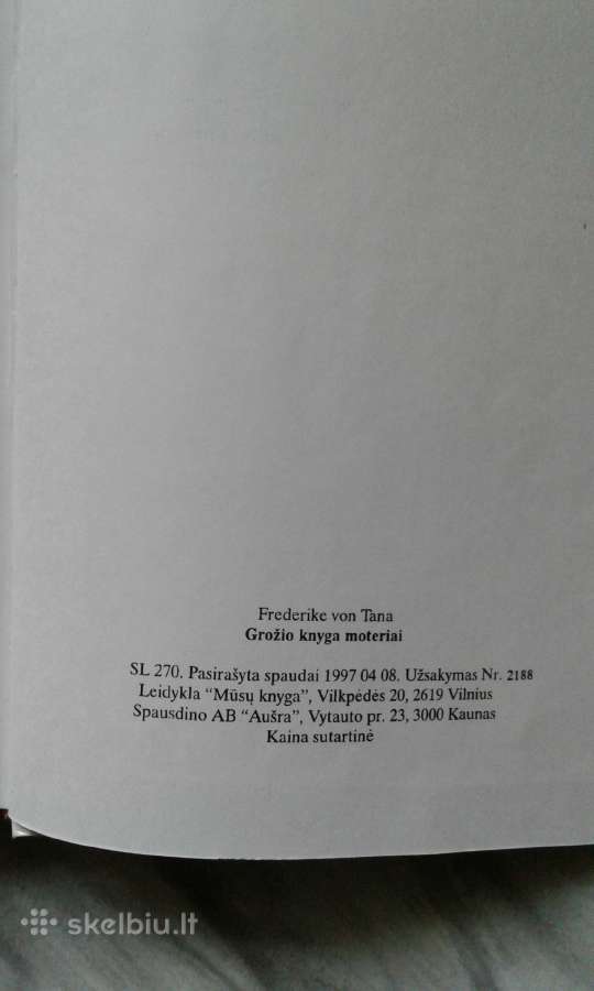 F.von Tana Moters grožio knyga 1997 m. - nuotraukos Nr. 7