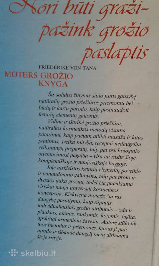 F.von Tana Moters grožio knyga 1997 m. - nuotraukos Nr. 8