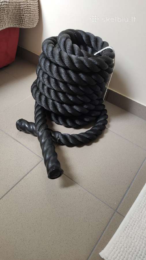 Jėgos sporto virvė. Ilgis 9,14 m. Apimtis 4 cm - nuotraukos Nr. 5