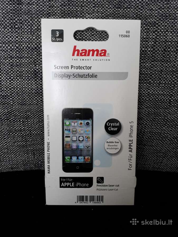 Naujas iPhone 5 apsauginis stikliukas