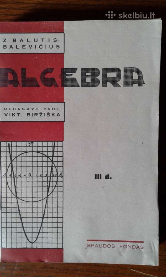 Senos matematikos knygos iki 1945 m. leidimo - nuotraukos Nr. 7