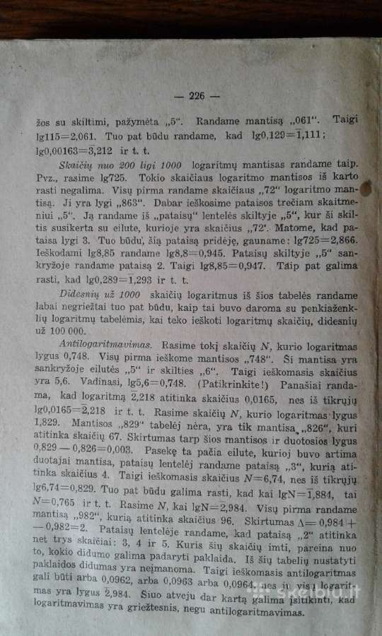 Senos matematikos knygos iki 1945 m. leidimo - nuotraukos Nr. 13