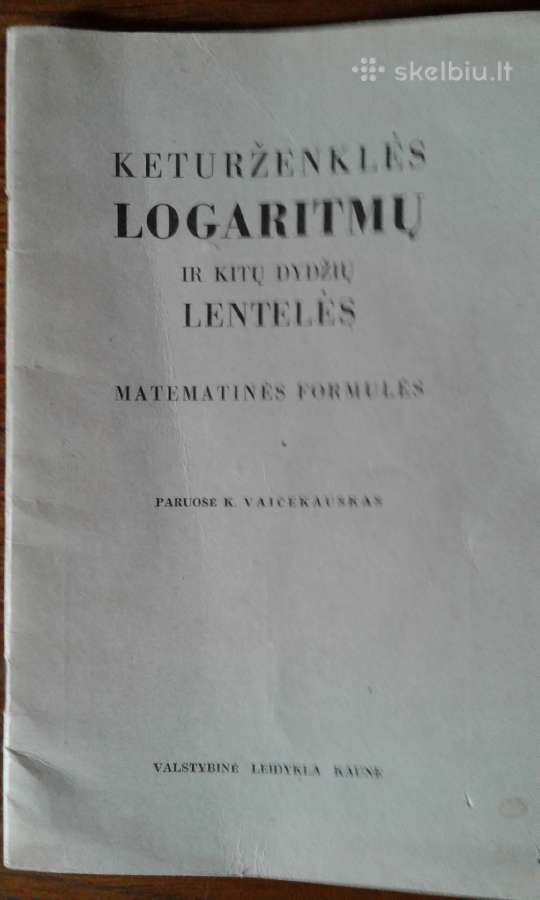 Senos matematikos knygos - nuotraukos Nr. 4