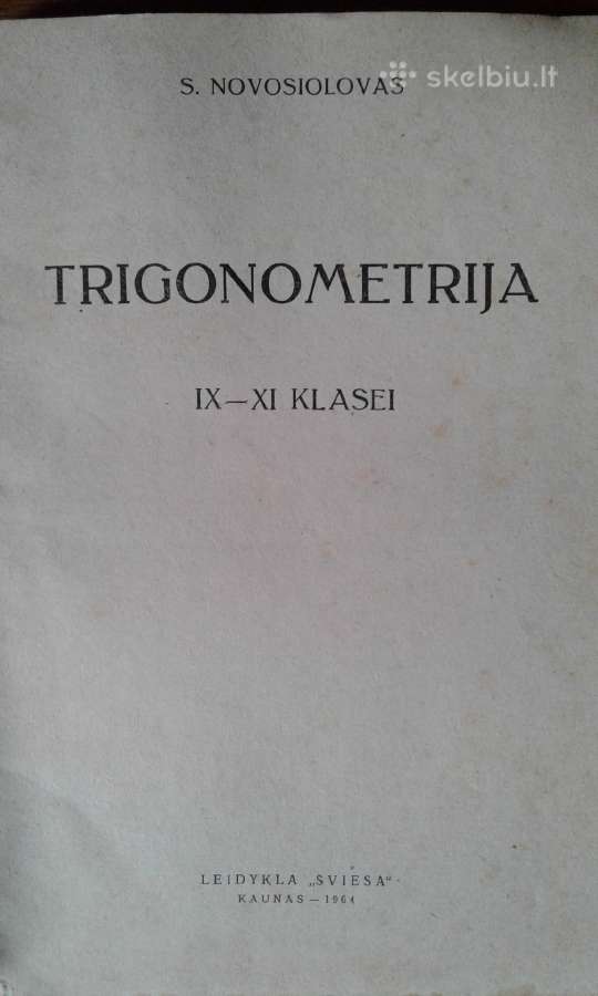 Senos matematikos knygos - nuotraukos Nr. 15