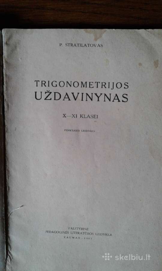 Senos matematikos knygos - nuotraukos Nr. 19