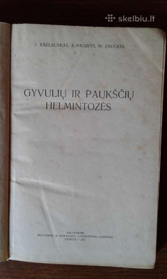 Nenaudojamos senos veterinarijos tema knygos - nuotraukos Nr. 6
