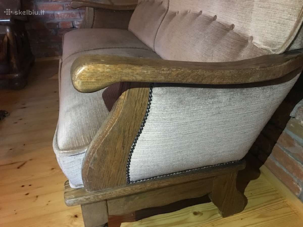 Sofa su foteliu antikvariatas Pigu Plungė -Telšiai - nuotraukos Nr. 4