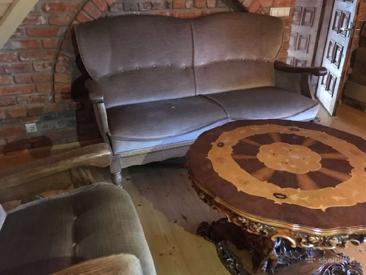 Sofa su foteliu antikvariatas Pigu Plungė -Telšiai - nuotraukos Nr. 6