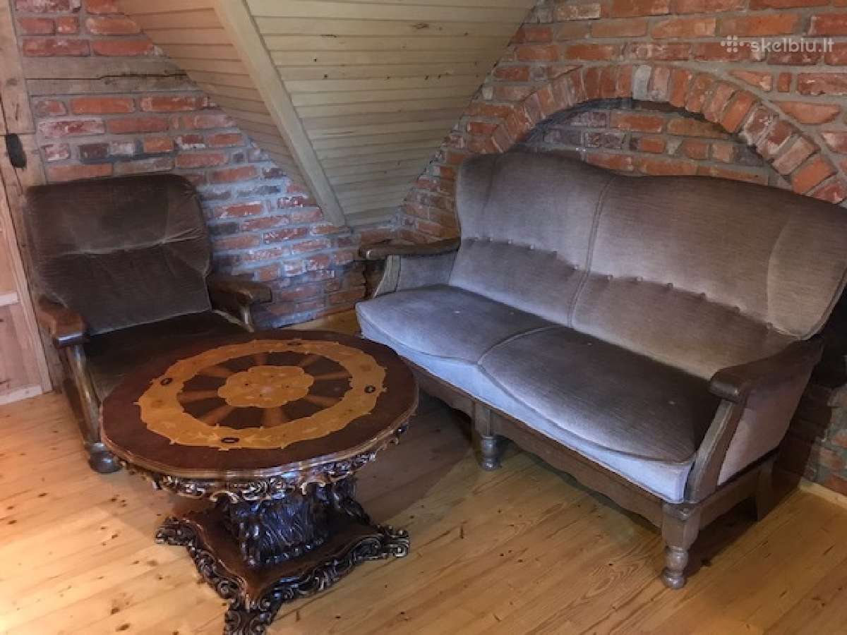 Sofa su foteliu antikvariatas Pigu Plungė -Telšiai - nuotraukos Nr. 7