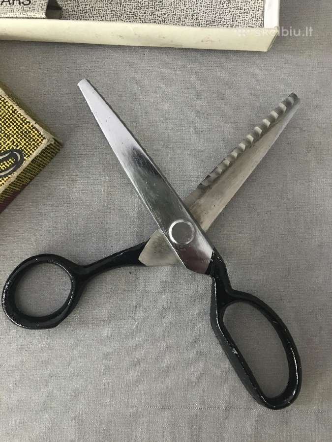 Vintage karbuotos žirklės figūrinės - nuotraukos Nr. 4