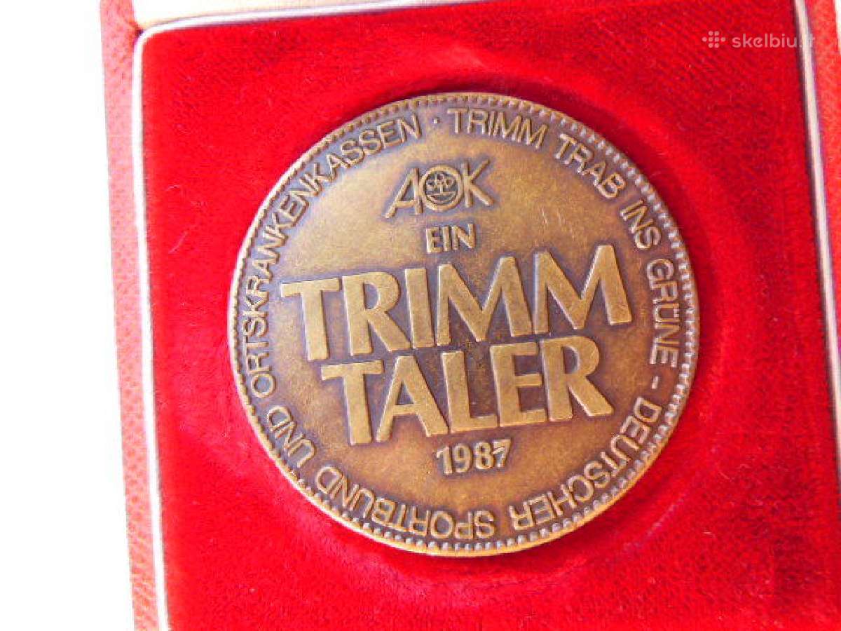 Aok ein Trimm Taler 1987 - nuotraukos Nr. 2