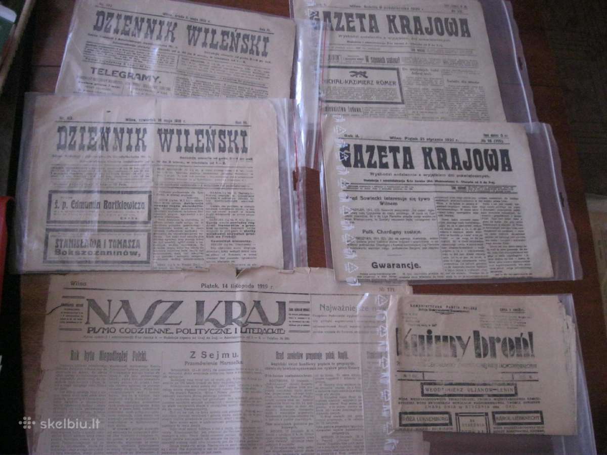 Vilniaus seni laikraščiai nuo 1916 m. iki 1944 m. - nuotraukos Nr. 7