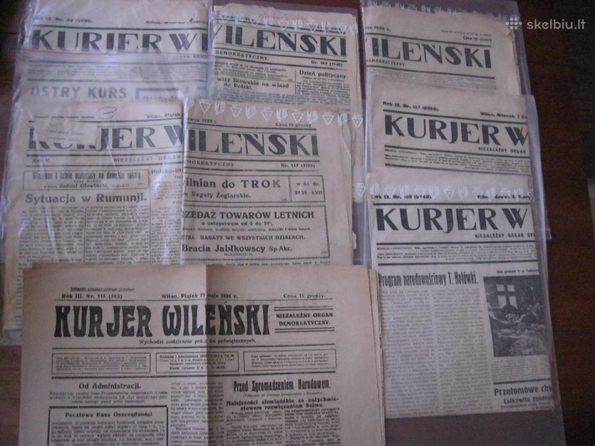 Vilniaus seni laikraščiai nuo 1916 m. iki 1944 m. - nuotraukos Nr. 8