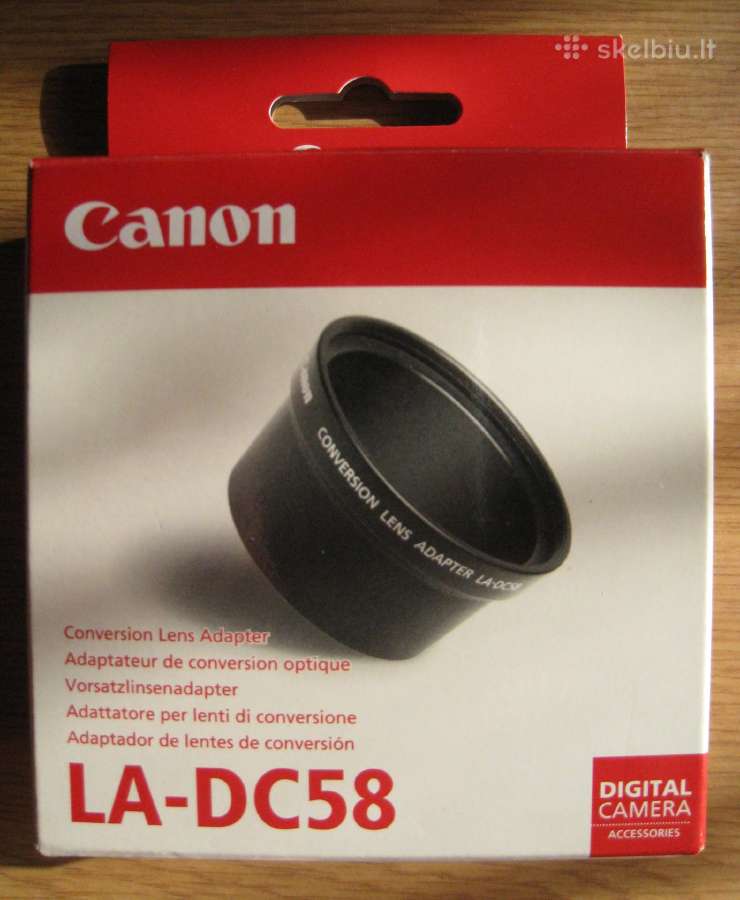 Canon objektyvo adapteris La-dc58 - nuotraukos Nr. 2