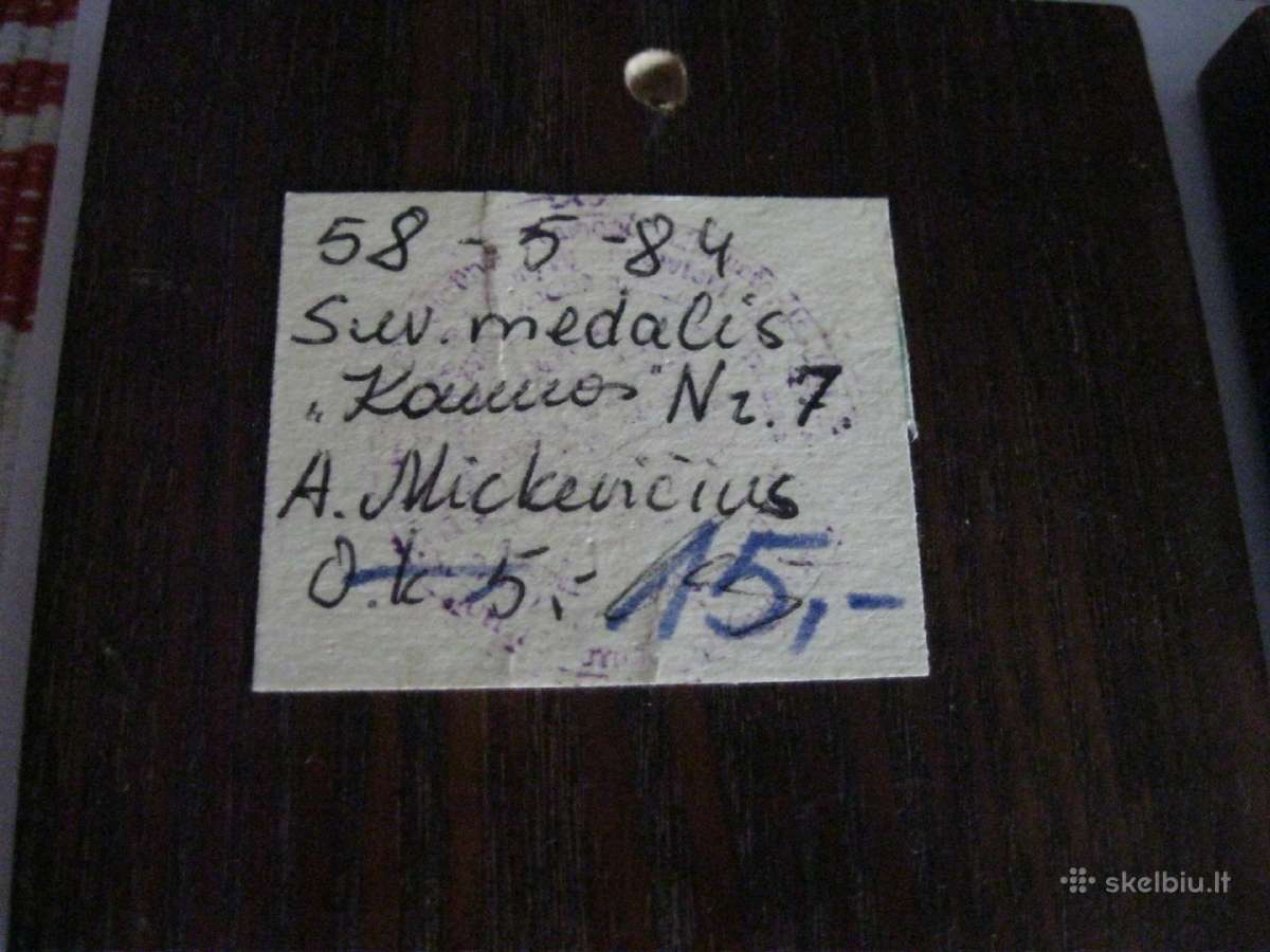 Kolekciniai Autoriniai medaliai 5 vnt. .zr. foto. - nuotraukos Nr. 9