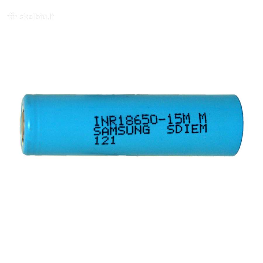 Naudotos 18650 Samsung baterijos akumuliatoriai - nuotraukos Nr. 2