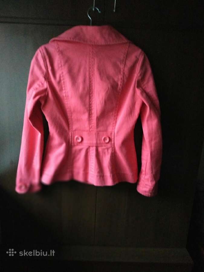 H&m koralinis medvilninis-džinsinis švarkelis-stri - nuotraukos Nr. 4