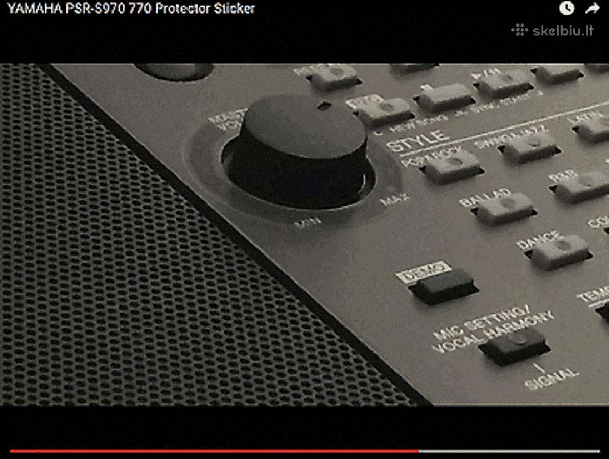 Yamaha Psr S970/s770 Apsauga - nuotraukos Nr. 3
