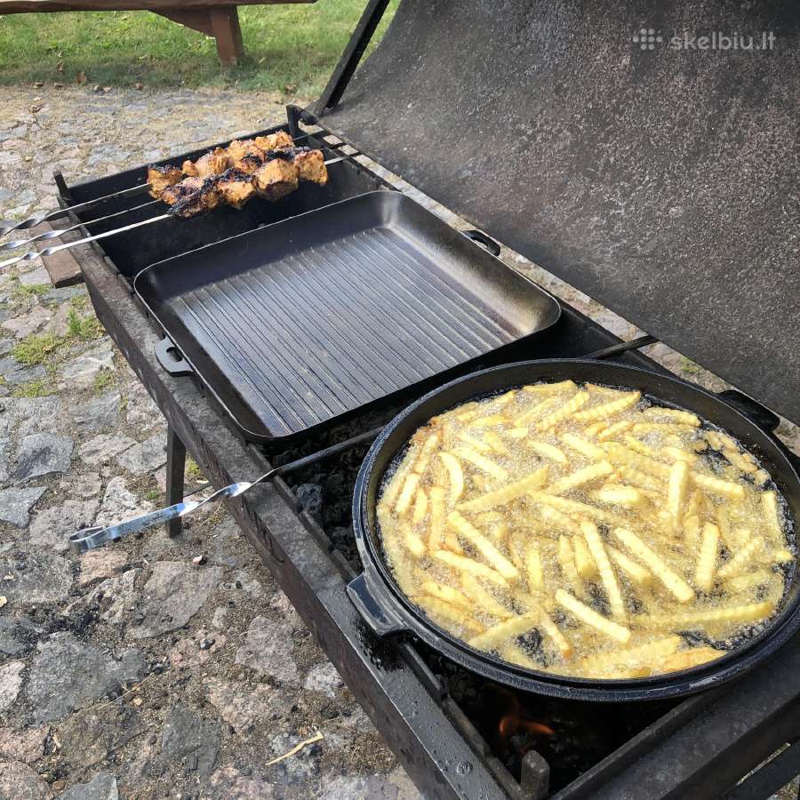 Ketaus kazanas šašlykinė krosnelė rūkykla ir kita - nuotraukos Nr. 34