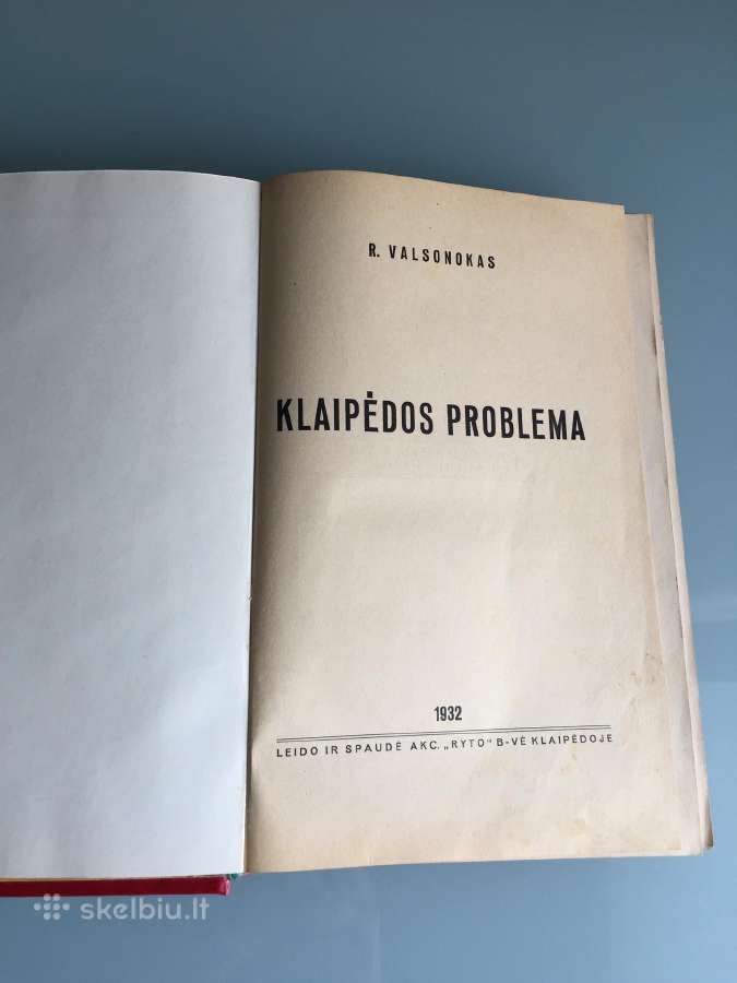 Klaipėdos problema, R. Valsonokas, 1932 metai - nuotraukos Nr. 3