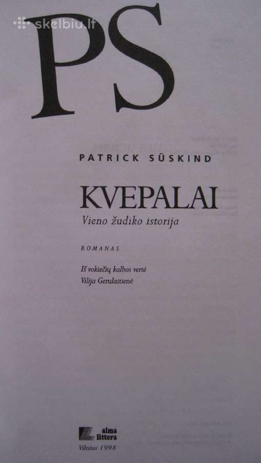 *Patrick Suskind Kvepalai / 1998 m. - nuotraukos Nr. 3