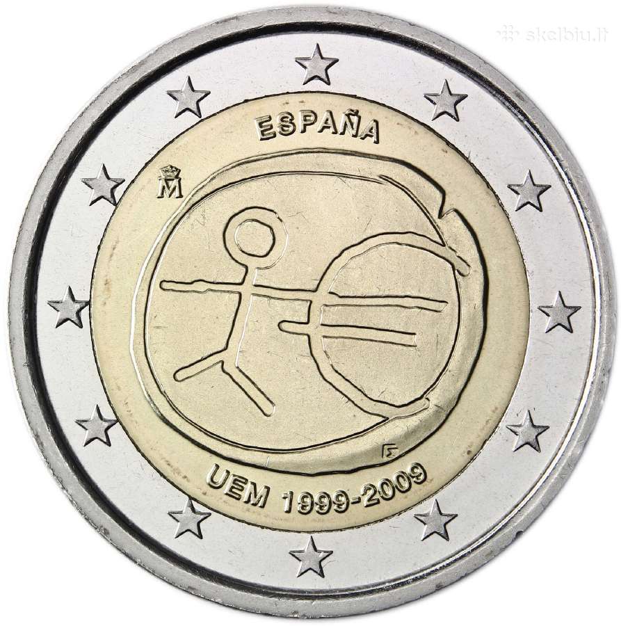Ispanijos proginės euro monetos - nuotraukos Nr. 16