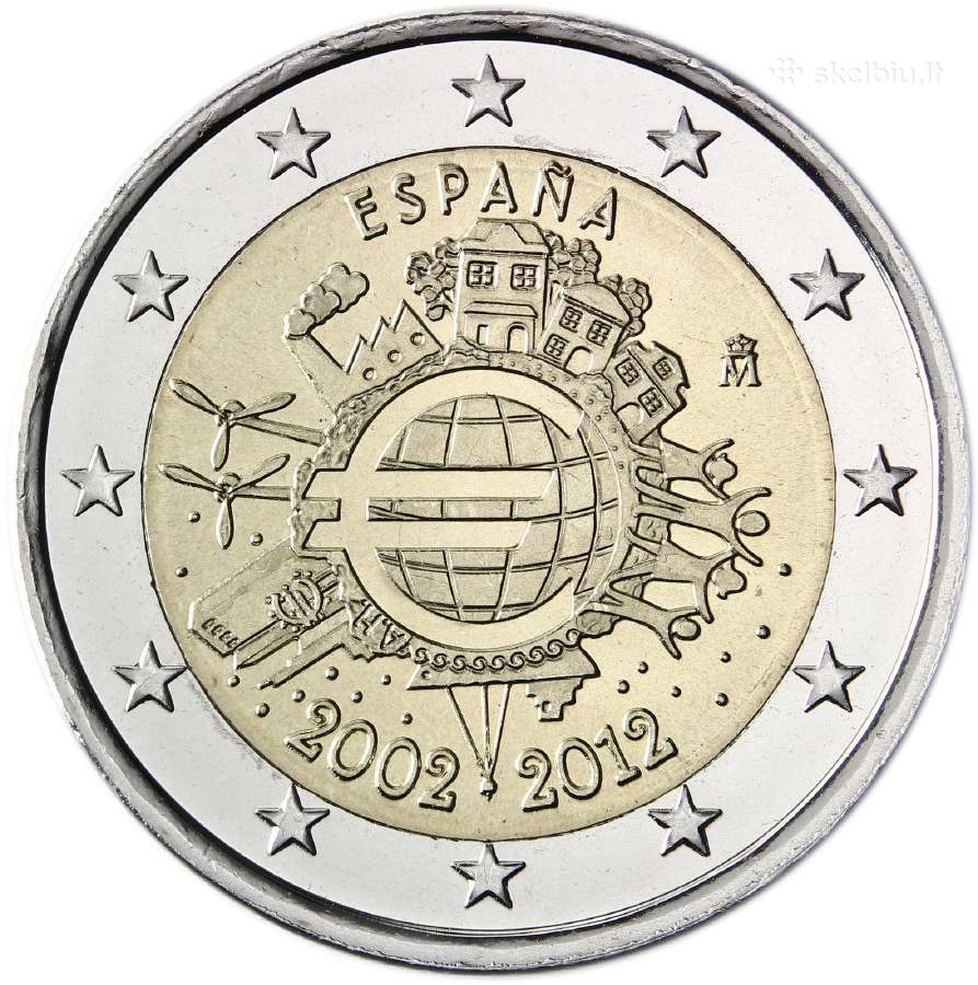 Ispanijos proginės euro monetos - nuotraukos Nr. 20