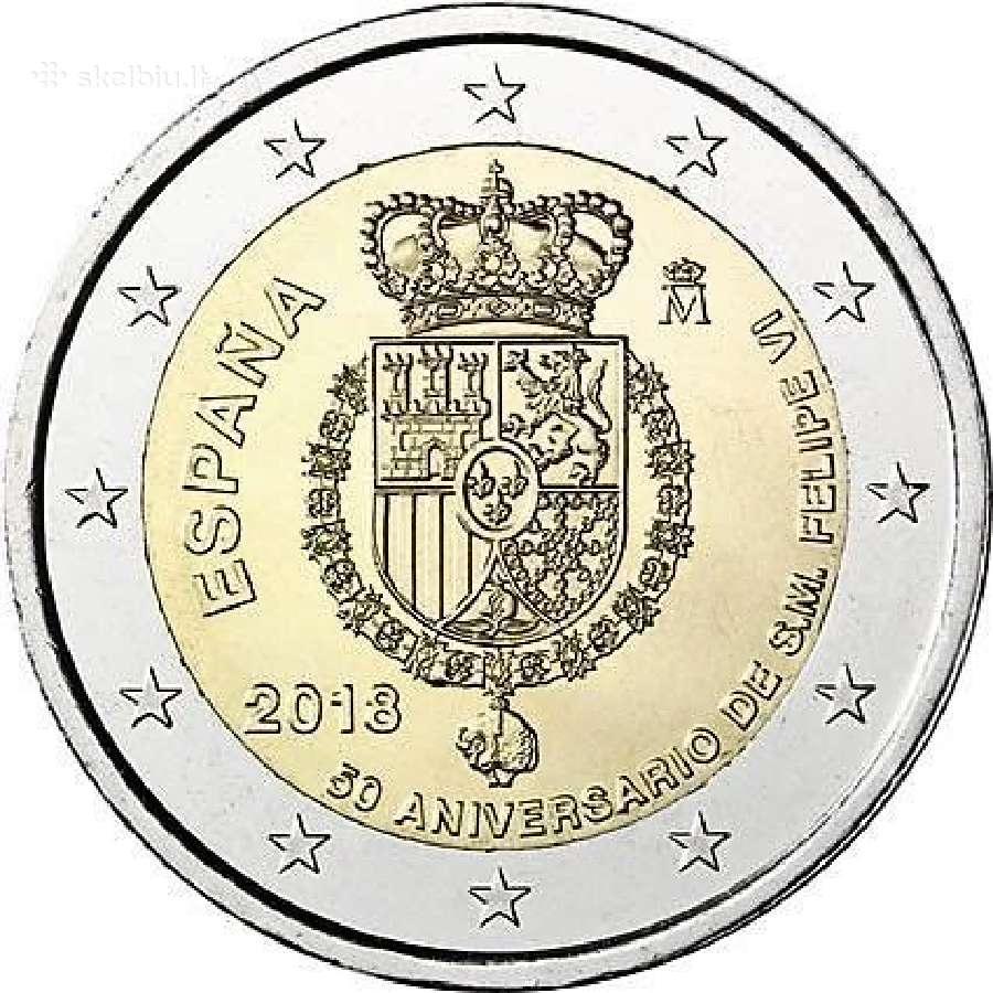 Ispanijos proginės euro monetos - nuotraukos Nr. 11