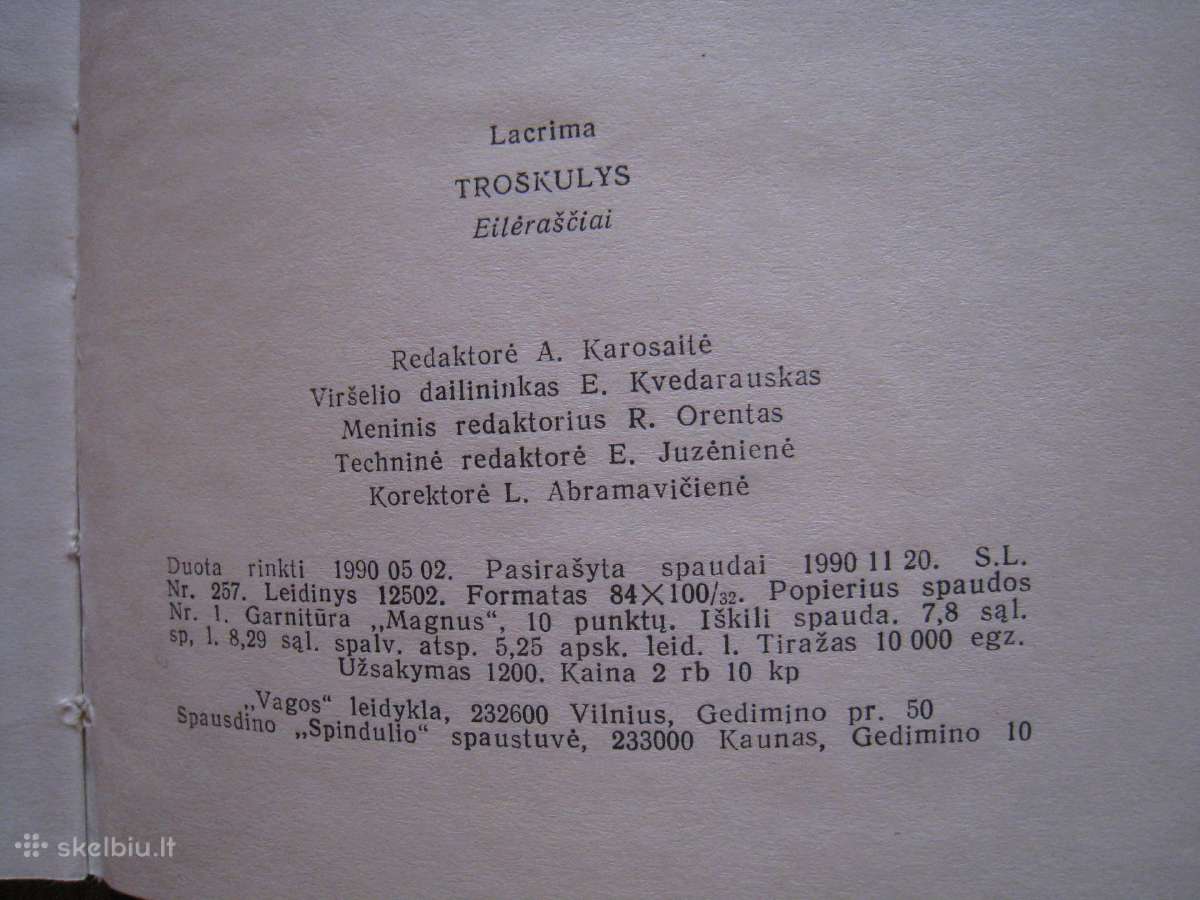 *Lacrima Troškulys 1990 m. - nuotraukos Nr. 4