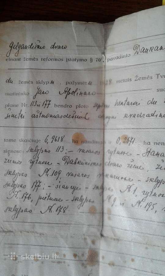 Tarpukario dokumentai,prusijos dokum. 1907 m. - nuotraukos Nr. 2