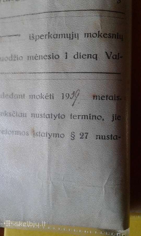 Tarpukario dokumentai,prusijos dokum. 1907 m. - nuotraukos Nr. 3