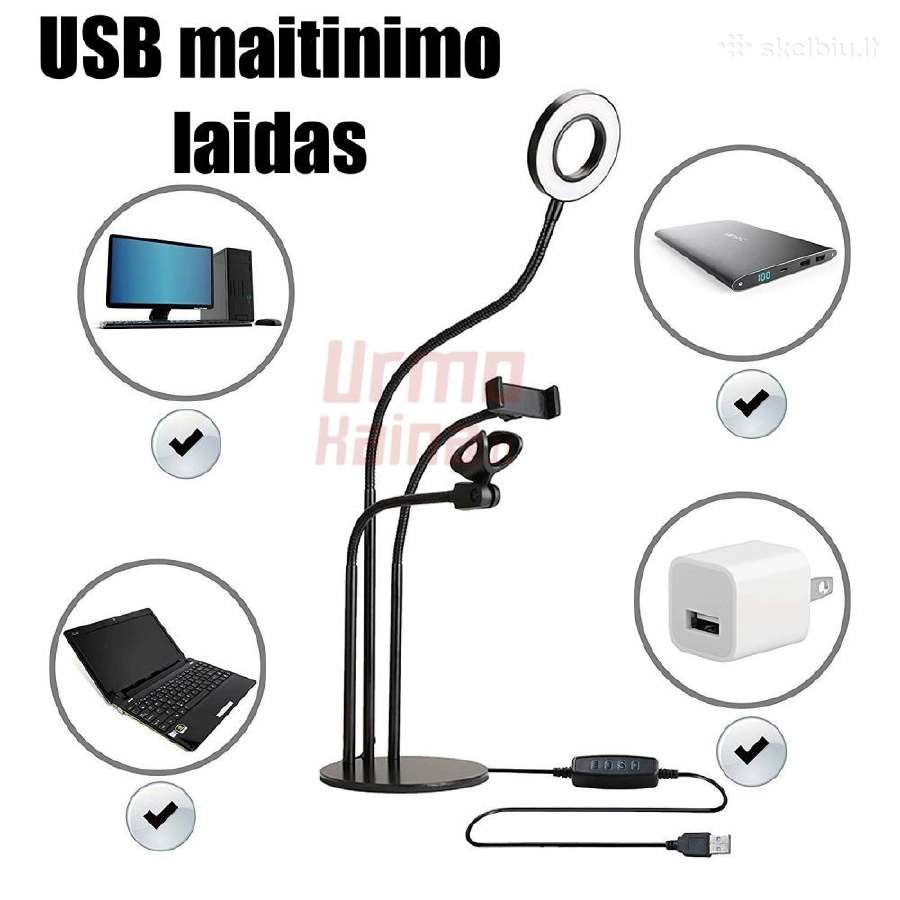 Žiedinės LED lempos Garantija Pristatome Kurjeriu - nuotraukos Nr. 15
