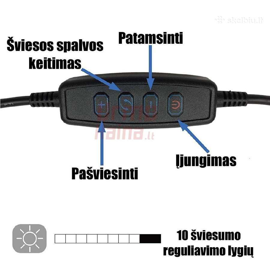 Žiedinės LED lempos Garantija Pristatome Kurjeriu - nuotraukos Nr. 16