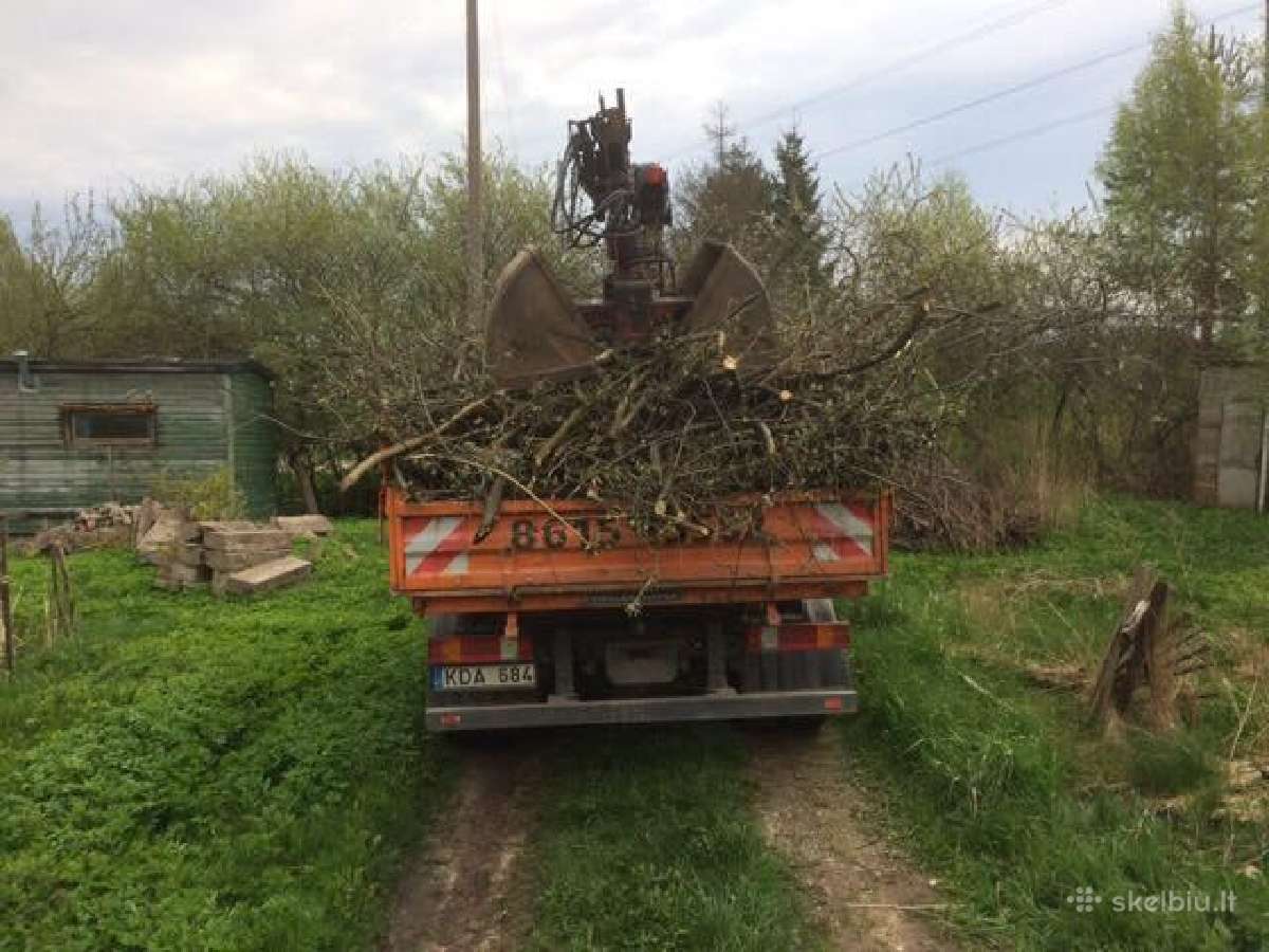 Žvyras-birios medžiagos-juodžemis-krūmų rovimas - nuotraukos Nr. 12
