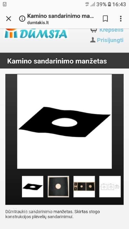 Kaminai, dvisieniai pristatomi, įdėklai, vėdinimo. - nuotraukos Nr. 18