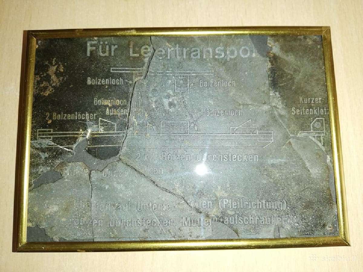 Sena vokiska lentele.