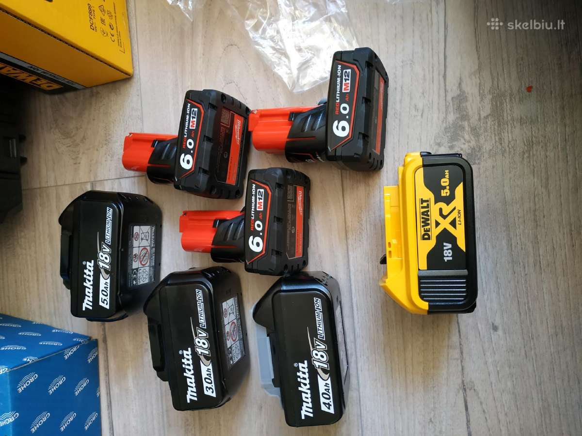 Akumuliatoriai,krovikliai makita.hilti.bosch ir kt - nuotraukos Nr. 6
