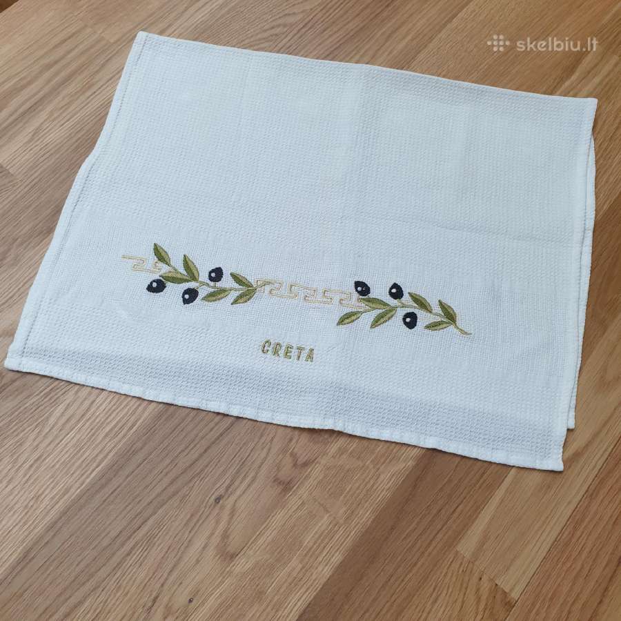 Naujas baltas virtuvinis rankšluostis