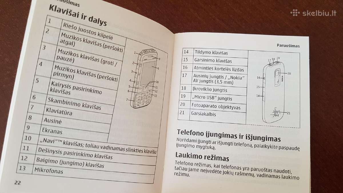 1 eur - knygute Nokia 5130 - nuotraukos Nr. 3
